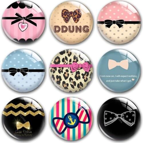 Hand made Ribbon Cute Bow round photo glass cabochon demo flat back, fai da te brinco anel craft colar jewellry making supplies