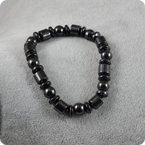 Weight Loss Magnetic Hematite Beads Bracelet Health Energy Fashion Jewelry