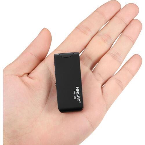 Mini digital voice recorder MP3 player with back clip and magnet with FM radio