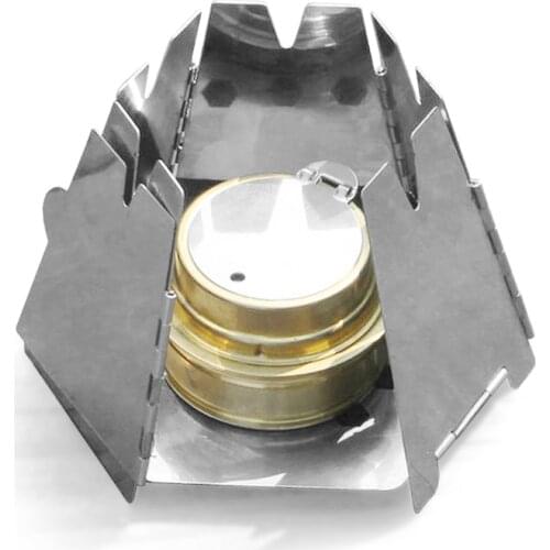 Mini Folding Wood Stove with Mini Alcohol Stove 캠핑용품 Picnic Camping Fishing Hiking Backpacking Camping Equipment