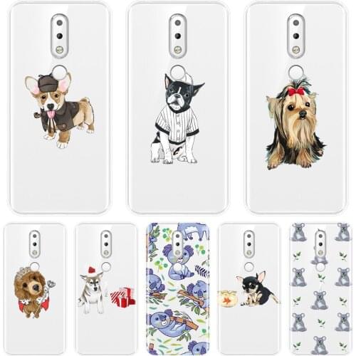Soft Phone Case Silicone For Nokia 2.1 3.1 5.1 6.1 7.1 Plus Bug Dog Cute Sloth Puppy Animal Soccer Back Cover For Nokia 4.2 3.2