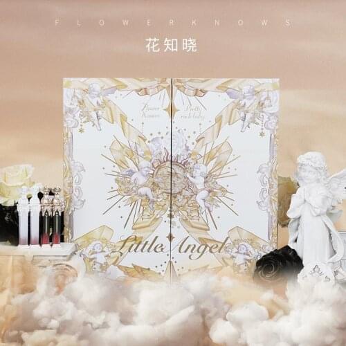 Flower Know Angel Makeup Gift Box Lip Lacquer Highlight Eyeshadow Allin Set