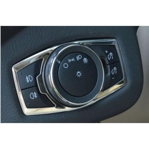 Stainless steel EURO HEAD LIGHT SWITCH trim cover for 2013 FORD Escape / KUGA