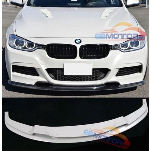 UNPAINTED 3D Style Front Lip Spoiler For BMW 3-Series F30 M-Sport M-Tech Bumper 2012UP B157F