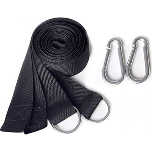 Nylon Hammock Hanging Belt Portable Tree Strap Nylon Rope Outdoor Camping Tool with Buckles Garden Rest Party Tools