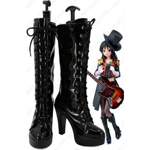 New K-ON! Akiyama Mio Cosplay Shoes Anime Boots Tailor-Made