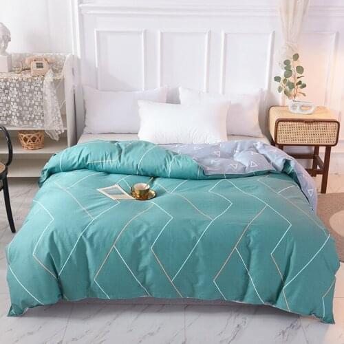 New Design 2021 1Pcs Duvet Cover Plaid Stripes Quilt Cover Skin Care 100% Cotton Bedclothes 150x200cm/180x220cm/200x230cm Size