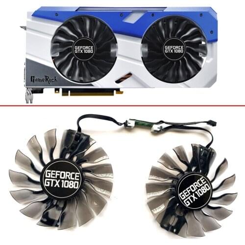 NEW 2PCS 95MM 4PIN GA92S2H Compatible GTX1080 Cooler Fan ForPalit EMTek GTX1080 GameRock Premium Edition Graphics Card Cooling