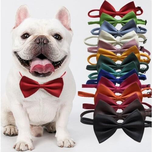 Pet Dog Cat Necktie Necklace Adjustable Strap for Collar Accessories bow tie puppy supplies Neck Cute Useful Striped Formal Suit