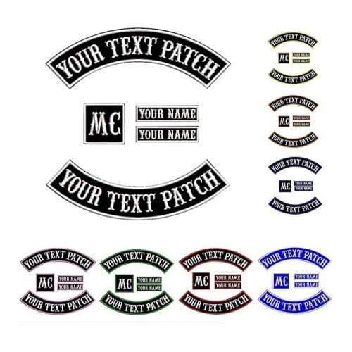 Personalized label with rocker name | Personalized embroidery, name and number embroidery pieces, personalized label with name