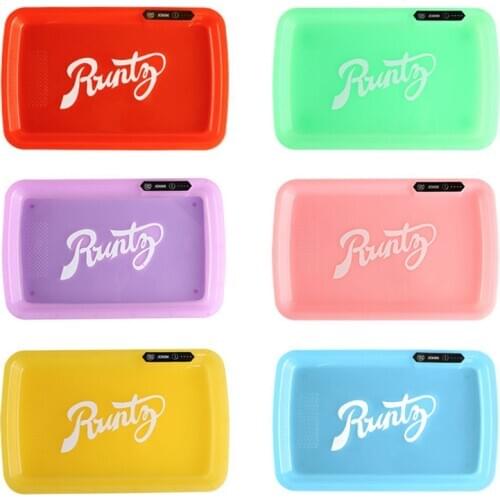 Multifunction Portable LED Tray for Smoking Grinder 28cm Tobacco Case Pallet Rolling Tray for Girls Gadgets for Men