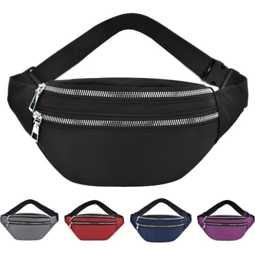 1PC Women Waist Bag Men Fanny Pack Female Banana Bag Hip Bum Money Pouch Ladies Fashion Travel Shoulder Purse Belly Pocket