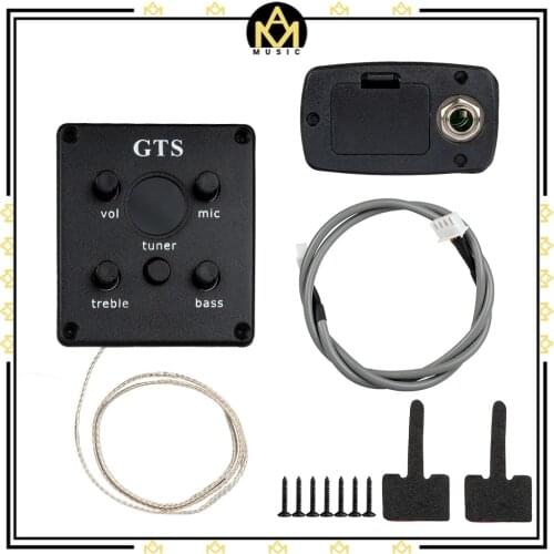 GTS 2 Band Treble & Bass EQ Preamp Pickup Tuner And Equalizer System For Acoustic Guitars Perfect For Modify The Sound