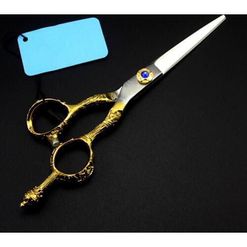 Professional Japan 440c 6 '' Crown hair scissors haircut cutting barber makas scissor thinning shears hairdressing scissors set