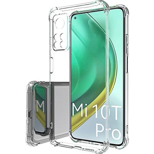 For Xiaomi Mi 10t Pro mi10 t Lite Airbag Phone Case 10S Clear Transparent Camera Protective Cover for Xiaomi MI 10T Case Cover