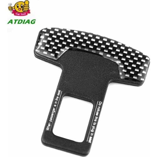 Safety Belt Buckles Real Carbon Fiber Car Seat Alarm Canceler Stopper Plug Thick Insert Socket Seatbeltts Lock Buckle