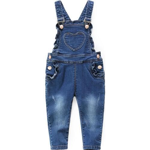 Sanicebeen Denim Overalls For Girls