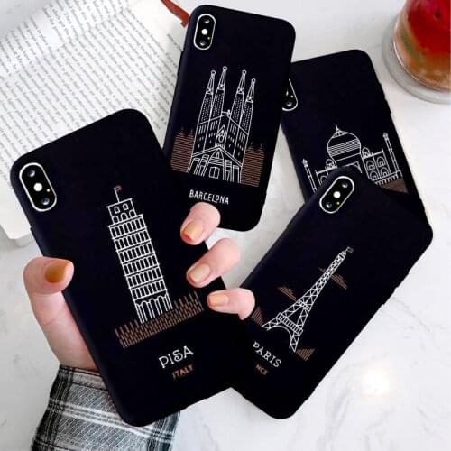World Famous Building Landmark Building Silicone Soft Shell Phone Case for IPhone 11 Pro XS Max X XR 7 8 6 Plus Phone Back Cover