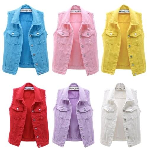 Thefound Women's Denim Vests