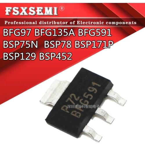 10pcs BFG135A SOT223 BFG135 SOT-223 SMD NPN 7GHz wideband transistor