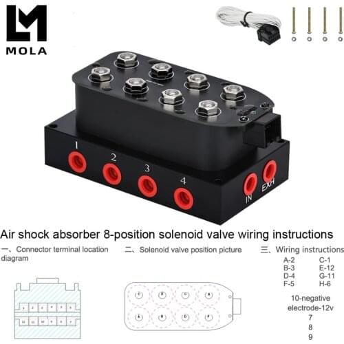 Universal Air Ride Suspension Manifold Valve 1/4 1/8\"npt Fast Air Bag Control fbss (0-300psi) ESV02