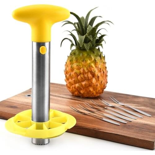 Stainless Steel Pineapple Corer Peeler Cutter Easy Fruit Parer Cutting Tool Home Kitchen Western Restaurant Accessories