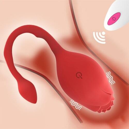 Liquid Silicone Erotic Jump Egg Remote Control Female Vibrator Clitoral Stimulator Vaginal G-spot Massager Sex Toy for Couples