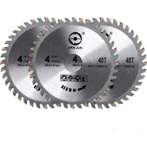 1Pcs 4 Inch 30T/40T Circular Sawing Blades Wood Cutting Round Discs Hard Alloy Steel Circular Sawing Blade for Grinder Cutter
