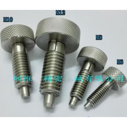 1Pcs M6 M8 M10 M12 locking indexing pin screw spring spring retractable pins plunger