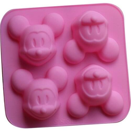 Cake Decoration 1pc Silicone Cute Mouse Ice Cube Ice Box Chocolate Molds Jelly Molds Candy Cake Mould Bakeware
