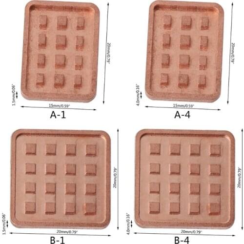 5PCS Copper Heat Sink for VGA GPU Miniature Radiator DDR3 Memory IC Chipset 32CB