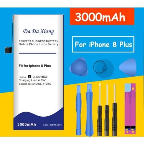 3000mAh High Capacity Battery For iPhone 8 Plus High Quality Replacement Batteria + Free Tools