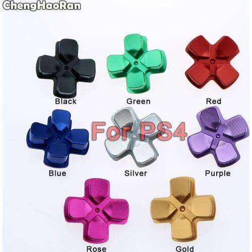 ChengHaoRan Metal D-pad Action Button Cross Dpad Direction Key Replacement for Playstation Dualshock 4 PS4 Gamepad Controller