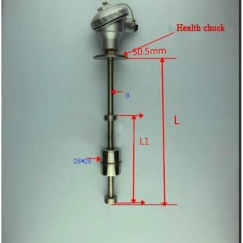 L150-450MM Floating Ball Stainless Steel Level Automatic Control Switch water sensor With 50.5mm chuck