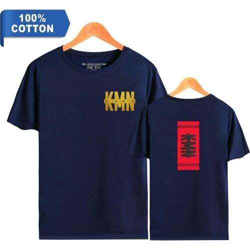 WAWNI KMN Gang T Shirt Fashion Tops Womens Men Casual Cotton Polyester Short Sleeved Tops 100% Cotton Tshirt 2021 T Shirt New