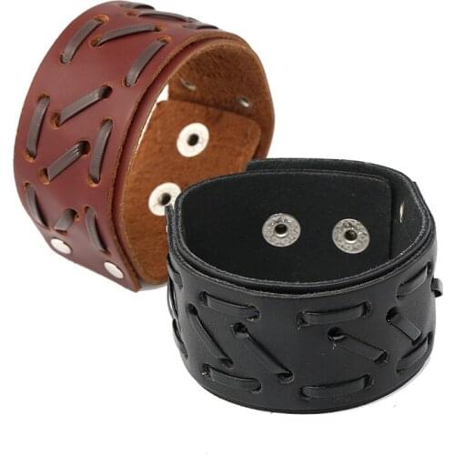 Jessingshow Vintage Punk Retro Leather Bracelet Male Fashion Braided Handmade Rope Wrap Bracelets & Bangles Men Jewelry 2021