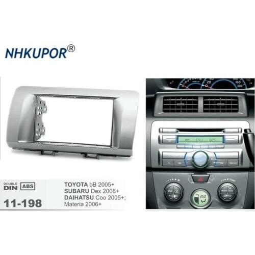 11-198 Car Radio Fascia Kit for TOYOTA Bb2005+/Subaru Dex 2008+/DAIHATSU Coo 2005+ Dash Trim Surround CD Installation Frame Kit