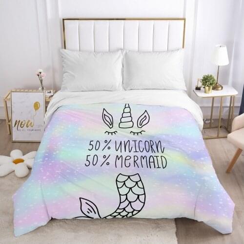 Colorful Duvet cover Quilt/Blanket/Comfortable Case Double King Bedding 140x200 240x220 200x200 for Home Half each