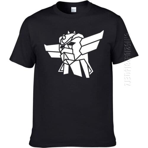 Summer Goldorak T-Shirt Men Tops Awesome Plus Size Tee Shirt Man Printed Basic 100% Crew Neck Cotton Tshirt