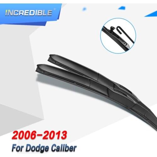 INCREDIBLE Hybrid Wiper Blades for Dodge Caliber Fit Hook Arms 2006 2007 2008 2009 2010 2011 2012 2013