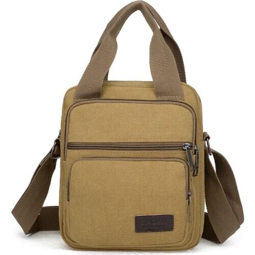 New mens canvas handbag Korean retro style diagonal cross bag outdoor leisure mens shoulder bag purses and hand bags