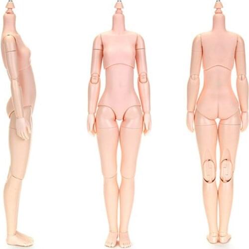 Original Obitsu 24cm Female Body 24 OB24 Ball Jointed Doll 1/6 Part for BJD Movable Figure Soft Bust Natural / White Skin