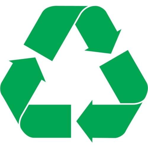 RECYCLE symbol 5" GREEN Vinyl Decal Window Sticker for Garbage can Laptop Ipad Window Wall Car Motorcycle Stickers