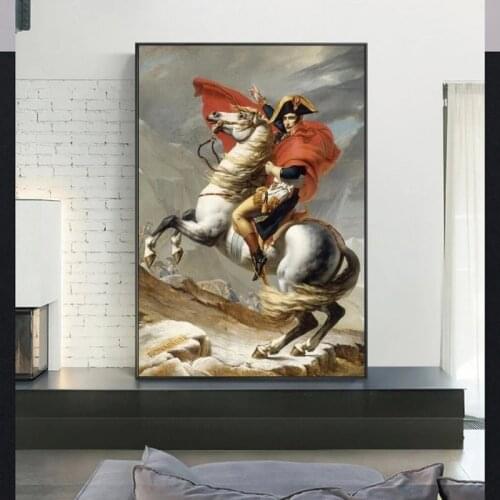 Posters and Prints Portrait of Napoleon Canvas Paintings on The Wall Art Classical Napoleon Canvas Art Pictures for Living Room