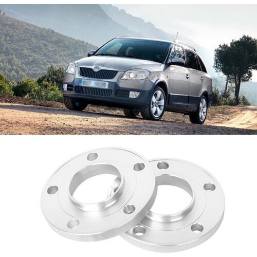 2PCS 5x100 57.1CB Aluminum Centric Wheel Spacers Tire Adapters Rims Flange Hubs For Skoda Fabia 2008