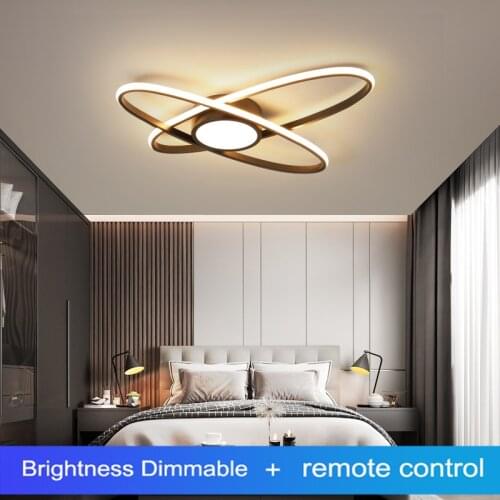 LED Modern chandelier for bedroom living room kitchen dining black oval hanging ceiling lamps in the indoor lighting fixtures