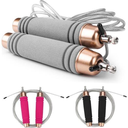 Steel Wire Heavy Speed Skipping Jump Rope Adults Gym Fitness Weight Loss Tool