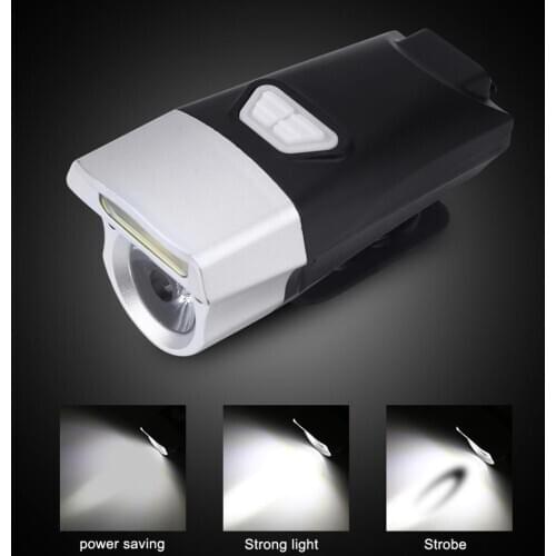 Bike Light USB Rechargeable 300 Lumen 3 Mode Bicycle Front Light lamp Bike Headlight Cycling LED Flashlight Lantern FL3112