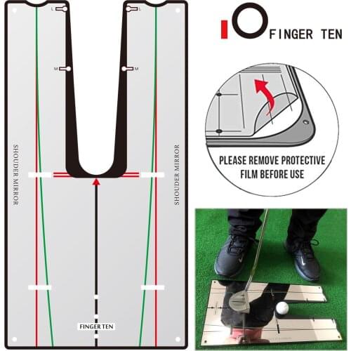 New Aid Tool Golf Putting Mirror Alignment with Carry Bag Training Gates S M L Arm Band Trainer Outdoor Indoor Drop Shipping