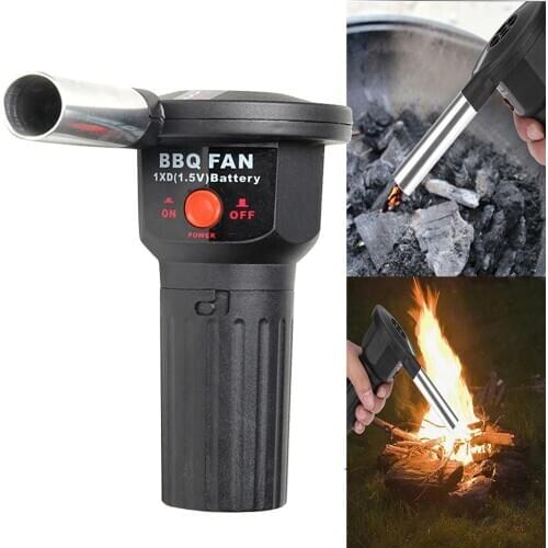 Outdoor Barbecue Fan Hand-cranked Air Blower Portable BBQ Grill Fire Bellows Tools Picnic Camping Accessories